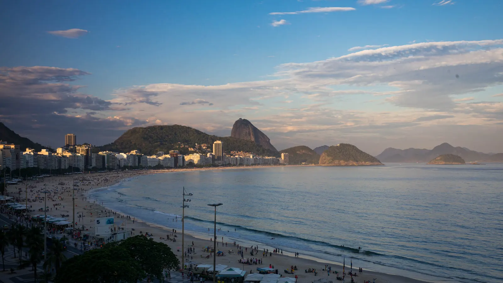 Praia de Copacabana, no Rio de Janeiro