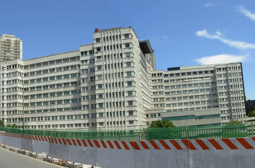 Fachada do Hospital Beneficência Portuguesa, em São Paulo